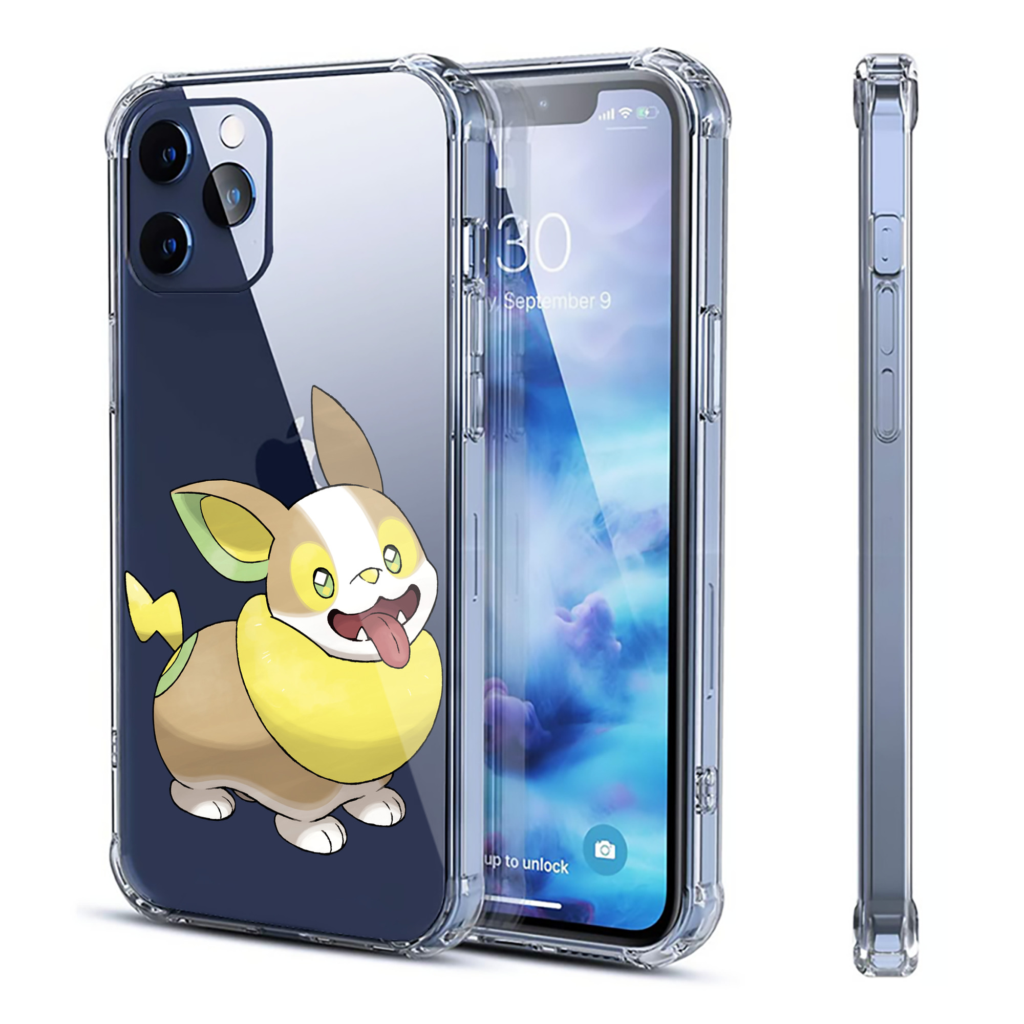 （画像用） ポケットモンスター Pokémon 【iPhone 12シリーズ対応】透明スマホケース（クリアソフトケース）